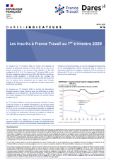 Les inscrits à France Travail - Niveau national - 1ER TRIMESTRE 2026