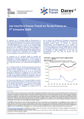 Les inscrits à France Travail - 1ER TRIMESTRE 2026